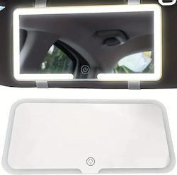 Rechargeable Car Sun Visor Mirror Adjustable Lighting Touch Screen 23.5×12.7cm W17899