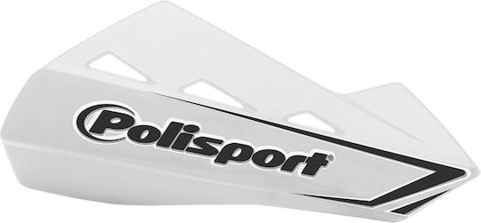 Schutzhandschützer Maschine Polisport Qwest Universal Weiß Aluminium