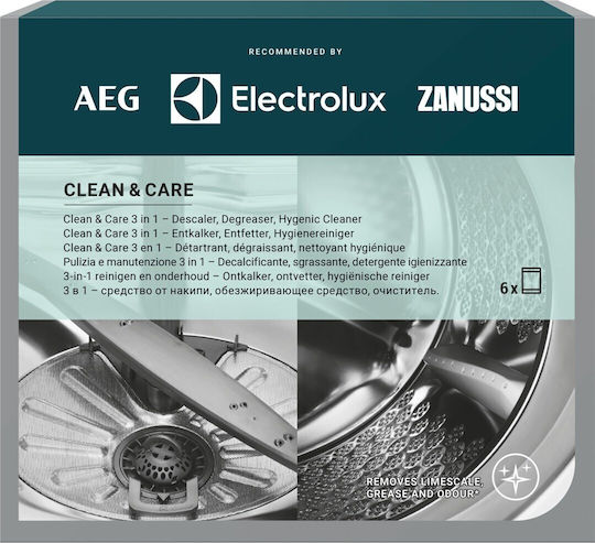 Electrolux Clean & Care M3GCP400 Dishwasher Cleaner Powder 6x50gr