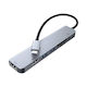 Lamtech 7 In 1 USB-C Stație de andocare cu HDMI 4K PD Gri