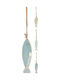 JK Home Decoration Hanging Wall Decor Home Light Blue Wooden 24cm