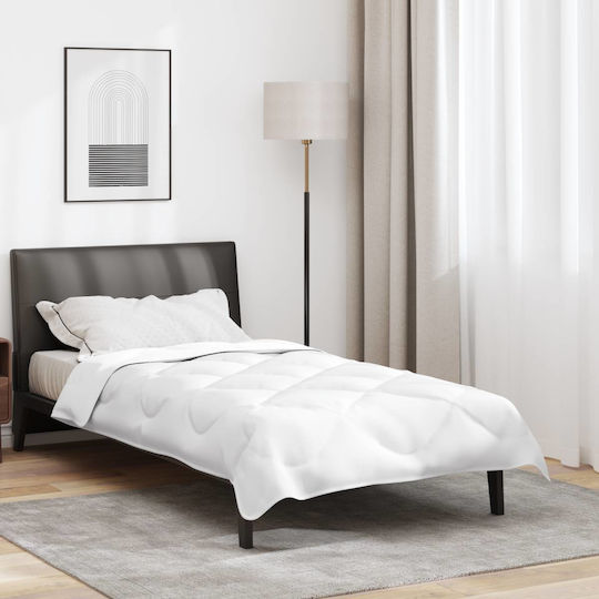 vidaXL Κουβέρτα Μονή 155x200εκ. Λευκό