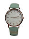 Fashion Time Women's Watch with Turquoise Leather Strap