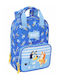 Bluey Schulranzen Rucksack Kindergarten Blau