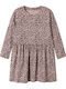 Children's Dress Long Sleeve Animal Print Lila
