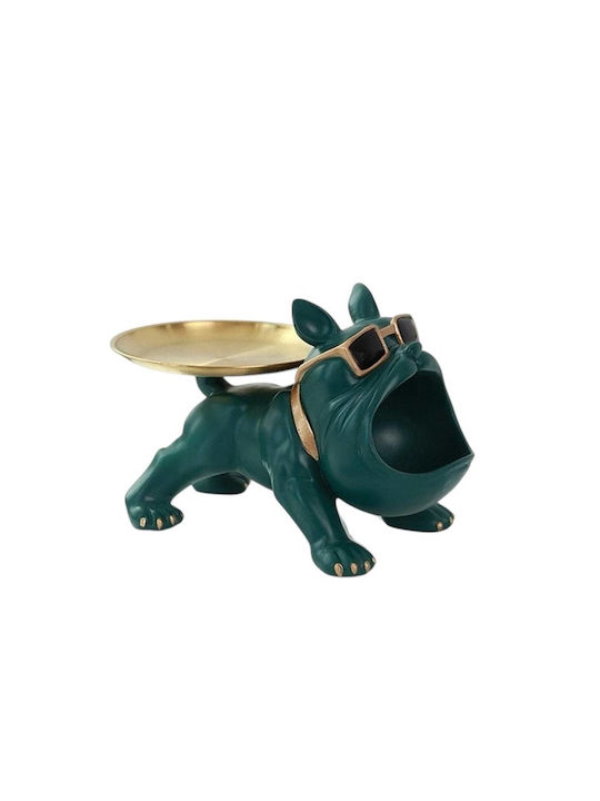 Decorative Dog Polyresin Sculpture 30x17x18.5cm 1pcs