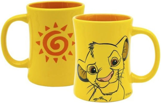 Disney Lion King Mug Ceramic Yellow 360ml