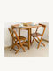 Tisch Küche Klappbar Holz Cherry Wood 79x64x78cm