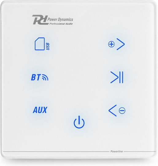 Powerline A50w Amplificator Încorporat De Perete 20w Rms Bluetooth Usb Sd Alb Power Dynamics