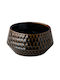 Raw Serving Bowl Round Ceramic Gold with Diameter 13.7cm 4pcs