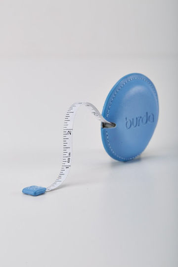 Light Blue Leather Measuring Tape Burda Style