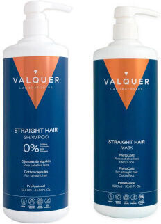 Valquer Straight Σετ Περιποίησης Μαλλιών Λάμψης για Ταλαιπωρημένα Μαλλιά με Σαμπουάν, Μάσκα & Conditioner