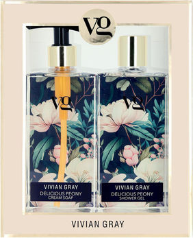 Vivian Gray Delicious Peony Set Îngrijire pentru Curățare corp 2buc