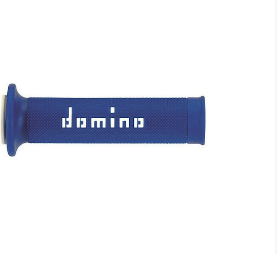 Χειρολαβές Μοτοσυκλέτας Domino A010 Grips No Waffle Blue White