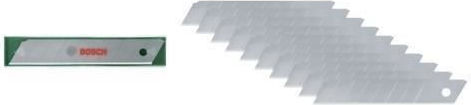 Bosch Set 10 Snap-off Blades 18 Mm High-quality Sk5 Steel 7 Snap-off Segments Storage Case
