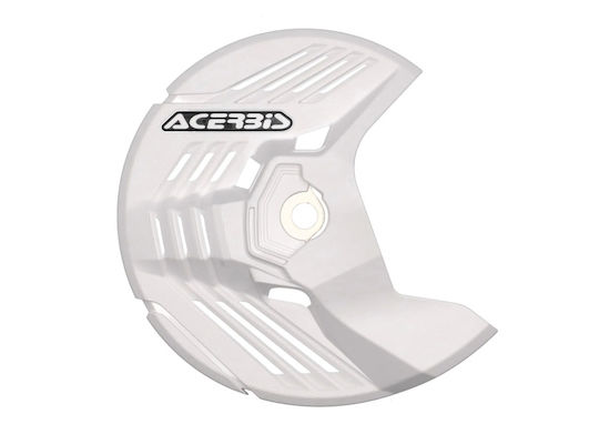 Front Disc Brake Protector Acerbis Linear J Honda Kawasaki Yamaha Sherco 24-25 White