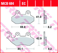 Τακάκια Μοτοσυκλέτας Trw Mcb684