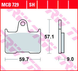 Τακάκια Μοτοσυκλέτας Trw Mcb729sh
