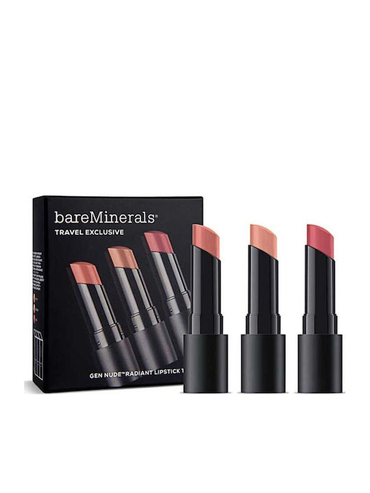 Seturi și palete de machiaj Bareminerals Gen Nude Radiant Cocoa Cream Ruj Infatuation 3.35 G + Gen Nude Radiant Cocoa Cream Ruj Friendship 3.35 G + Gen Nude Radiant Cocoa Cream Ruj Swag 3.5 G