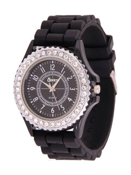 Cheeky Γυναικείο Ρολόι 39mm Μπαταρίας με Μαύρο ...