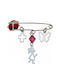 Atofio Kosmima Child Safety Pin made of White Gold 9K