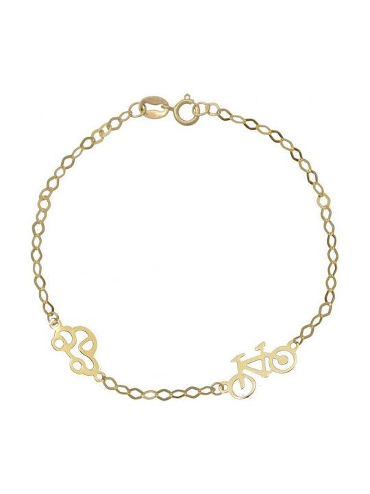 Atofio Kosmima Kids Bracelet from Gold 9K