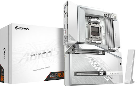 Gigabyte B850 Aorus Stealth Ice Wi-Fi Motherboard ATX με AMD AM5 Socket