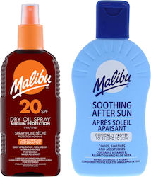 Malibu Spf20 Tanning Oil 200ml + After Sun Balm 200ml