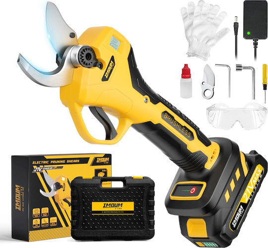 Ψαλίδι Κλαδέματος Μπαταρίας Brushless 21V 1x2Ah με Μέγιστη Διάμετρο Κοπής 40mm σε Βαλιτσάκι Μεταφοράς