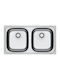Franke Spark 620 3011585003 Drop-In Sink Inox Satin W78xD43.5cm Silver