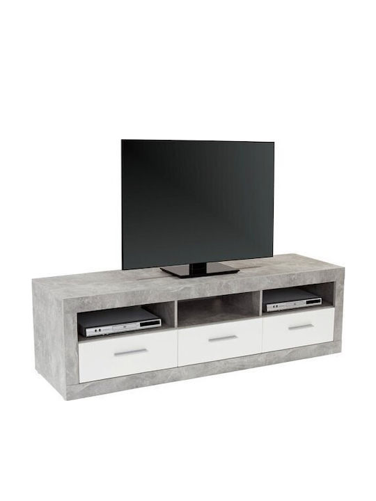 TV-Ständer Romfera 103 Grau Weiß M185xT42xH49cm
