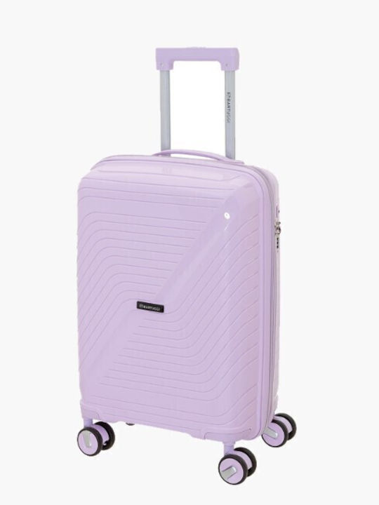 Bartuggi Cabin Hard Purple Suitcase with 4 Wheels Height 55cm