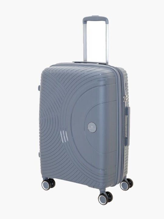 Bartuggi Cabin Hard Gray Suitcase with 4 Wheels Height 55cm