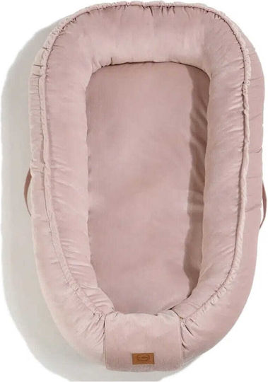La Millou Бебешка възглавница-гнездо Velvet Pink 70x110бр
