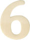 Дървени Номери 4 См 6