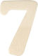 Дървени Номери 4 См 7