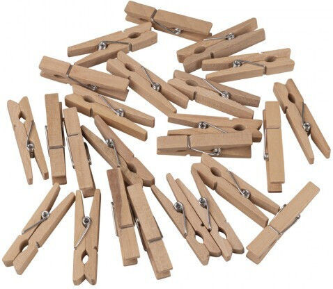 Set 24er Holzhandwerksdekoration Naturfarben 4,5 cm