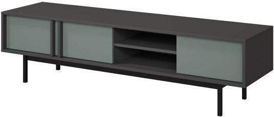 Stand TV Levali 108 Antracit, Verde Prafuit Lungime 163xAdâncime 43xÎnălțime 43cm