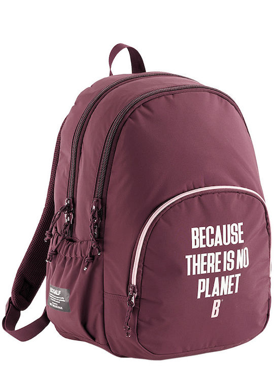 Miquelrius Oslo School Bag Backpack Junior High-High School Burgundy with Water Bottle Holder 27Liters