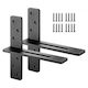 Vevor 2 Pcs Shelf Brackets 12 Inch 304.8 Mm Heavy Duty Floating Shelf Brackets