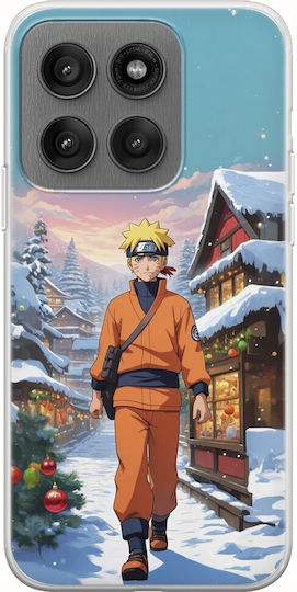 Коледен Дизайн Аниме Naruto Uzumaki Motorola Edge 60 Pro 5G Гъвкава TPU Прозрачна Силиконова Калъфка
