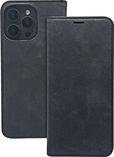 TelForceOne Smart Suede Back Cover Synthetic Leather / Silicone Black (Honor 400 Lite)