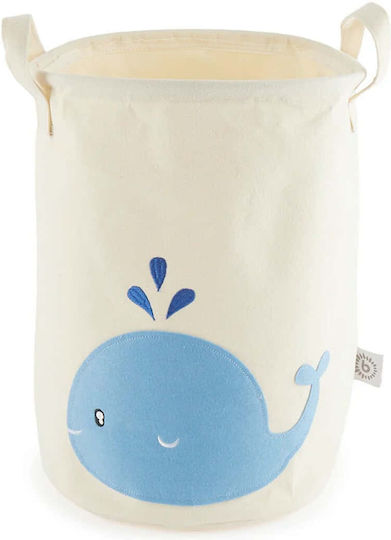 Bieco Children's Storage Basket made of Fabric Blue 31x31x40cm 1pcs