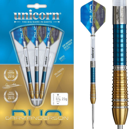 Gary Anderson Duo P6 90% 23 Gramm Steeltip Zielscheibe & Pfeile