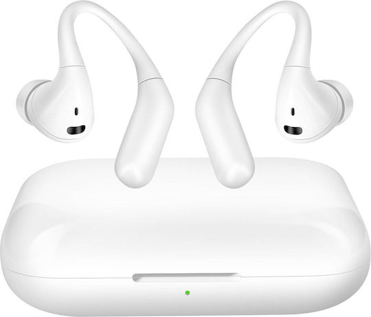 LinQ R9565 In-ear Bluetooth Handsfree Ακουστικά με Θήκη Φόρτισης Λευκά