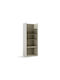 Bibliothek mit LED Evareve 103 Offenes Braun Grünes 85x55x216cm