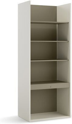 Bibliothek mit LED Evareve 103 Offenes Braun Grünes 85x55x216cm