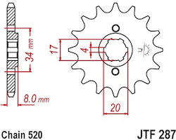 Front Sprocket 287.14 Fe 266.14 267 14 18nc Honda Xr200 Crf230 Xr350 Rebel 250 Xl250 Xl350 14t Pbr Front Sprocket 287.14 Fe 266.14 267 14 18nc Honda Xr200 Crf230 Xr350 Rebel 250 Xl250 Xl350 14t Pbr