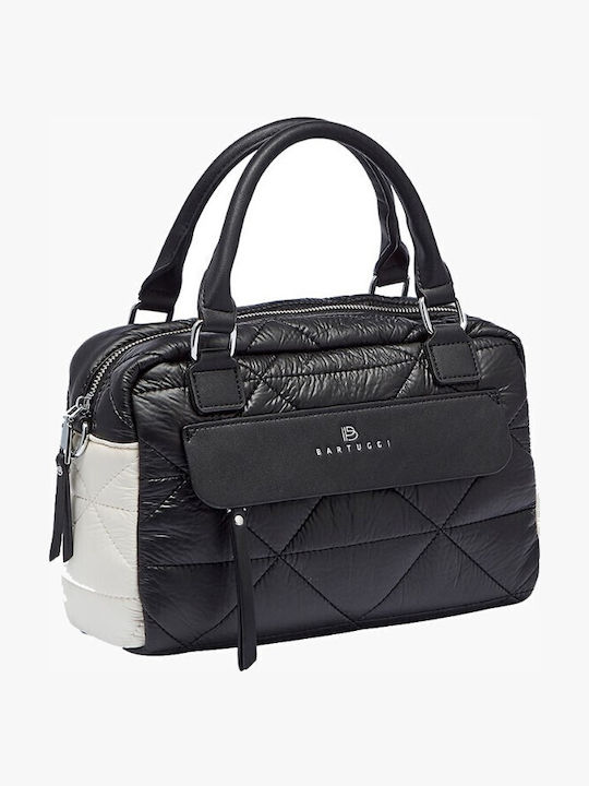 Bartuggi Leder Damentasche Schultertasche Schwarz
