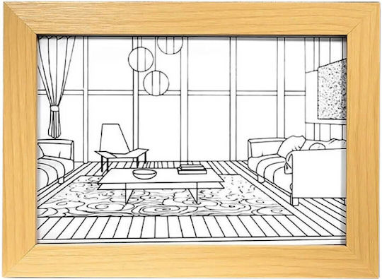 Beleuchteter Holz Dekorative Lampe Panel